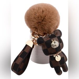 Adorable Bear Bag Charm or Key Chain